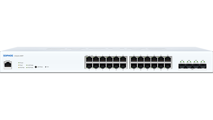 CS110-24FP Sophos Switch - 24 Ports mit Full PoE - EU-Netzkabel