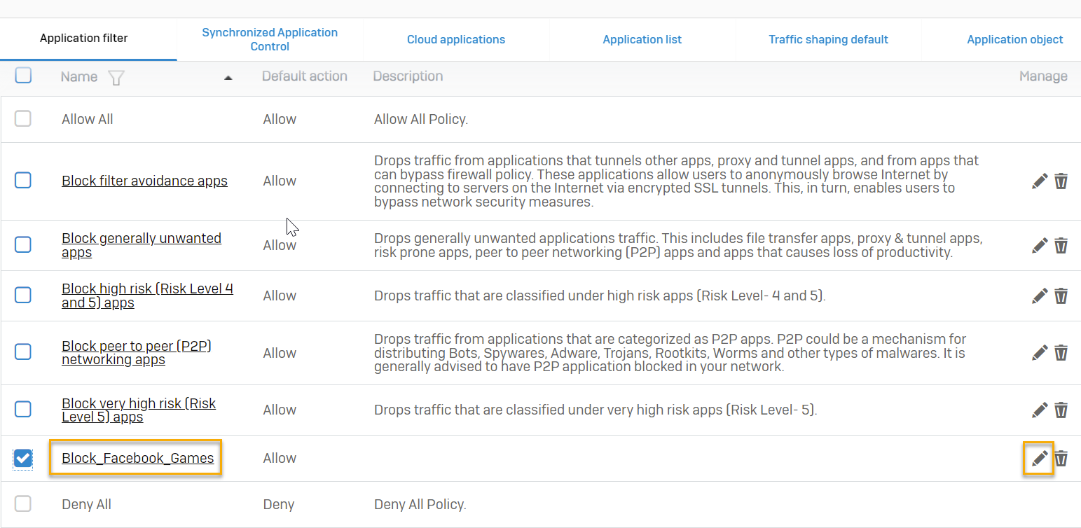 Select Block Facebook Games.