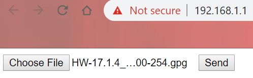 Select the firmware image.