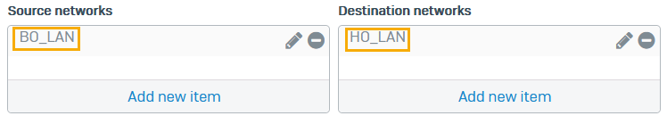 SD-WAN settings for route-based VPN in BO.