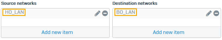 SD-WAN settings for route-based VPN in HO.