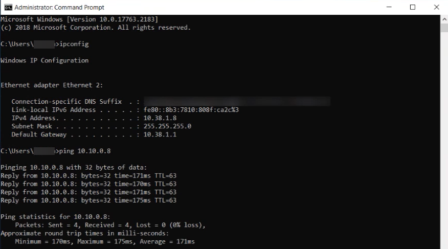 Ping to generate traffic.