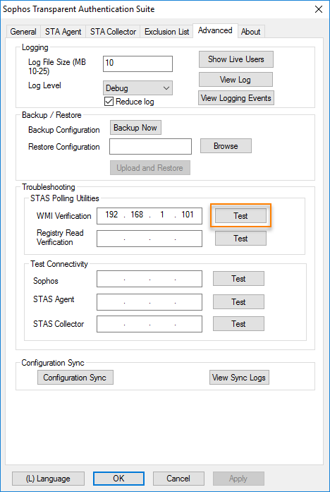 A test of WMI connectivity.