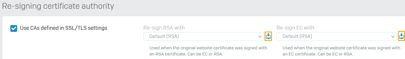 Download the re-signing CA.