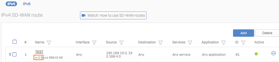 SD-WAN route incoming traffic.