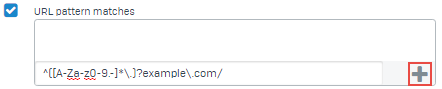 URL pattern for malware scanning.