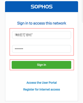 Sign in to Wi-Fi Network.