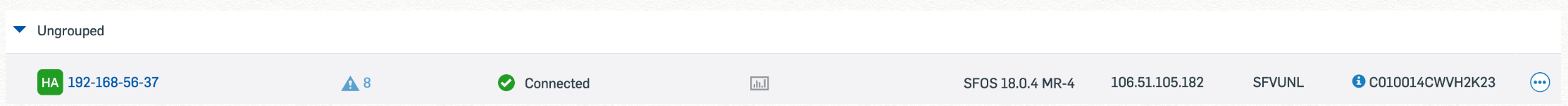 An HA pair managed in Sophos Central.
